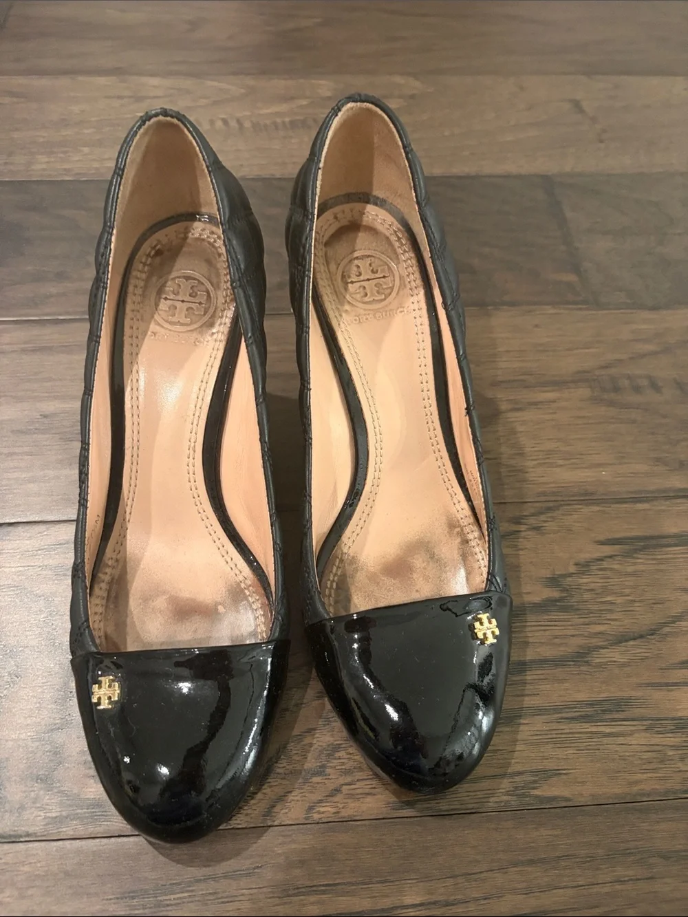Tory Burch Claremont Wedge Heel Pumps Sz 7.5